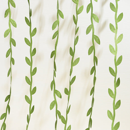 Silk Leaf Artificial Green Garland