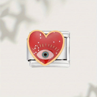 1pc 9mm Stainless Steel Italian Charm Bead