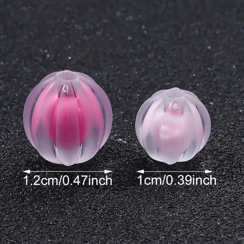 Acrylic Pumpkin Beads