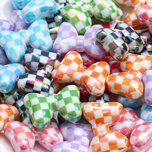 10PCS 20×28mm AB Acrylic Butterfly & Star Bead Set