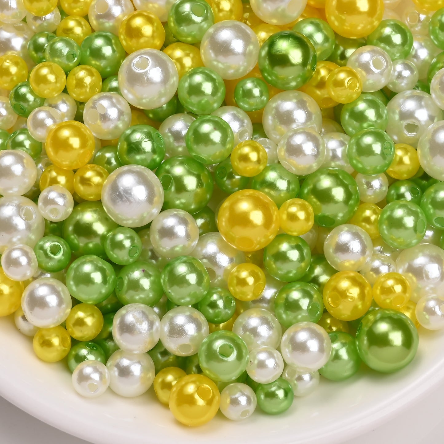 30g/bag 6/8/10mm Multicolor Imitation Pearl Acrylic Beads