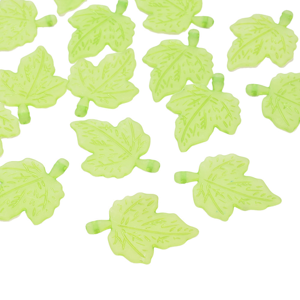 Acrylic Leaf Beads