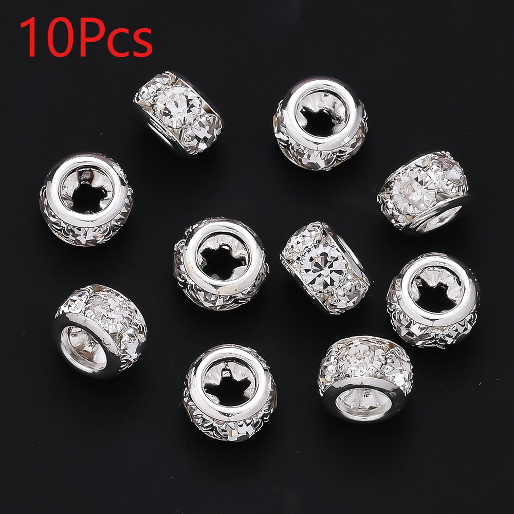 Retro Large Hole Barrel Beads