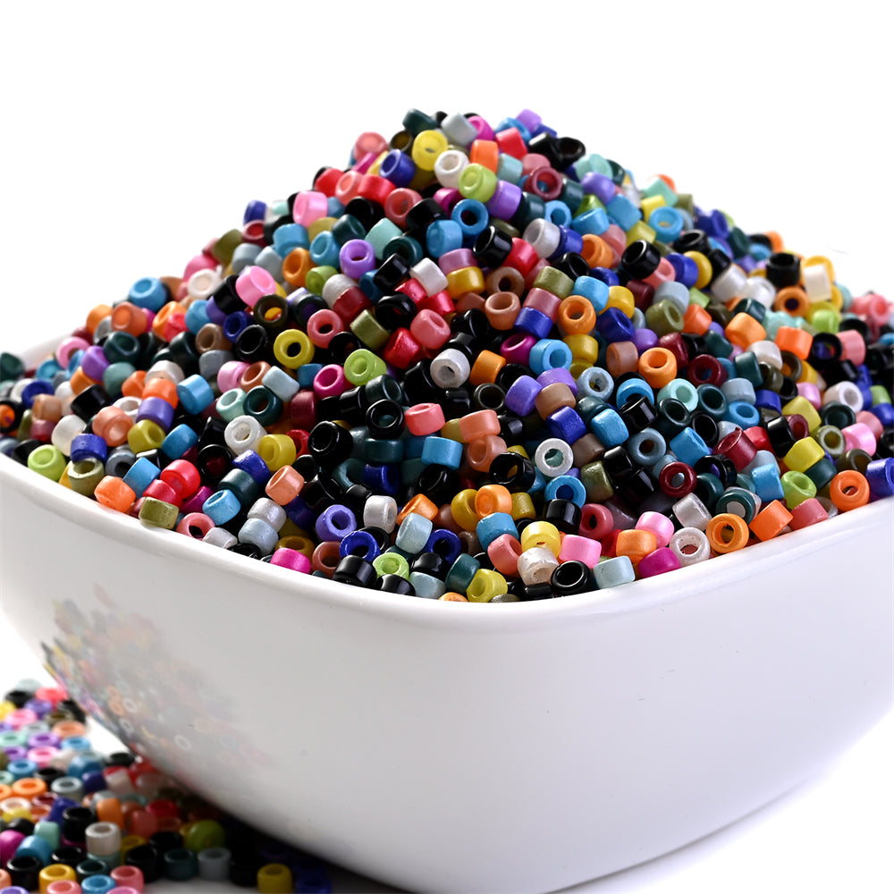 100g/bag 3mm Antique Finish Glass Seed Beads