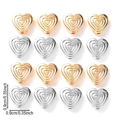 CCB Heart Spacer Beads