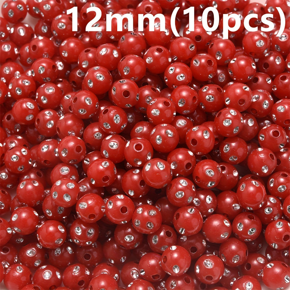 Mixed Acrylic Round Spacer Beads