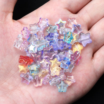 Multicolor Star Spacer Beads