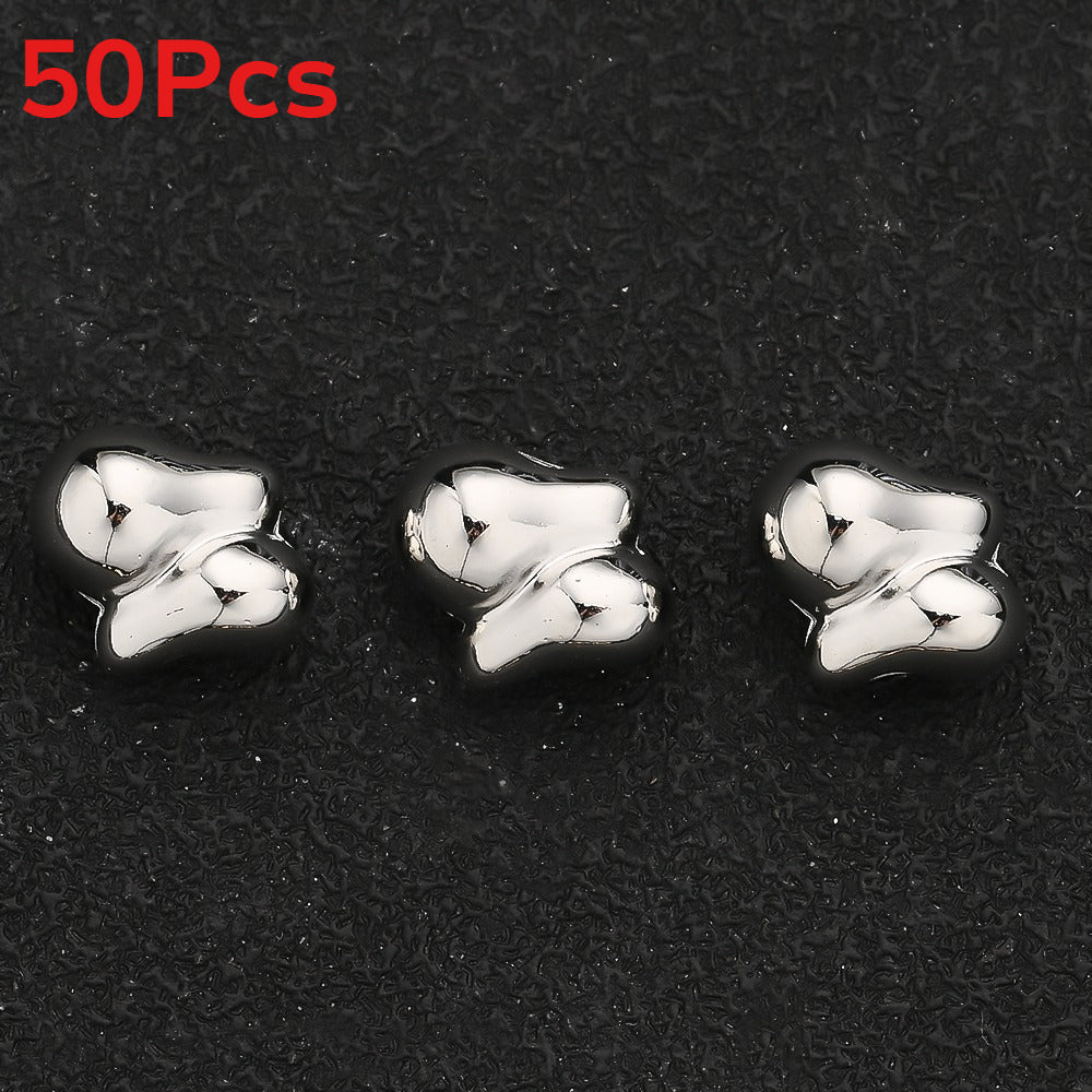 30/50PCS 14×11mm CCB Irregular Spacer Bead Set