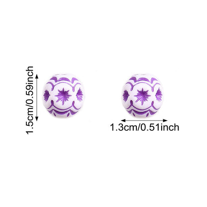 Skull Acrylic Spacer Beads