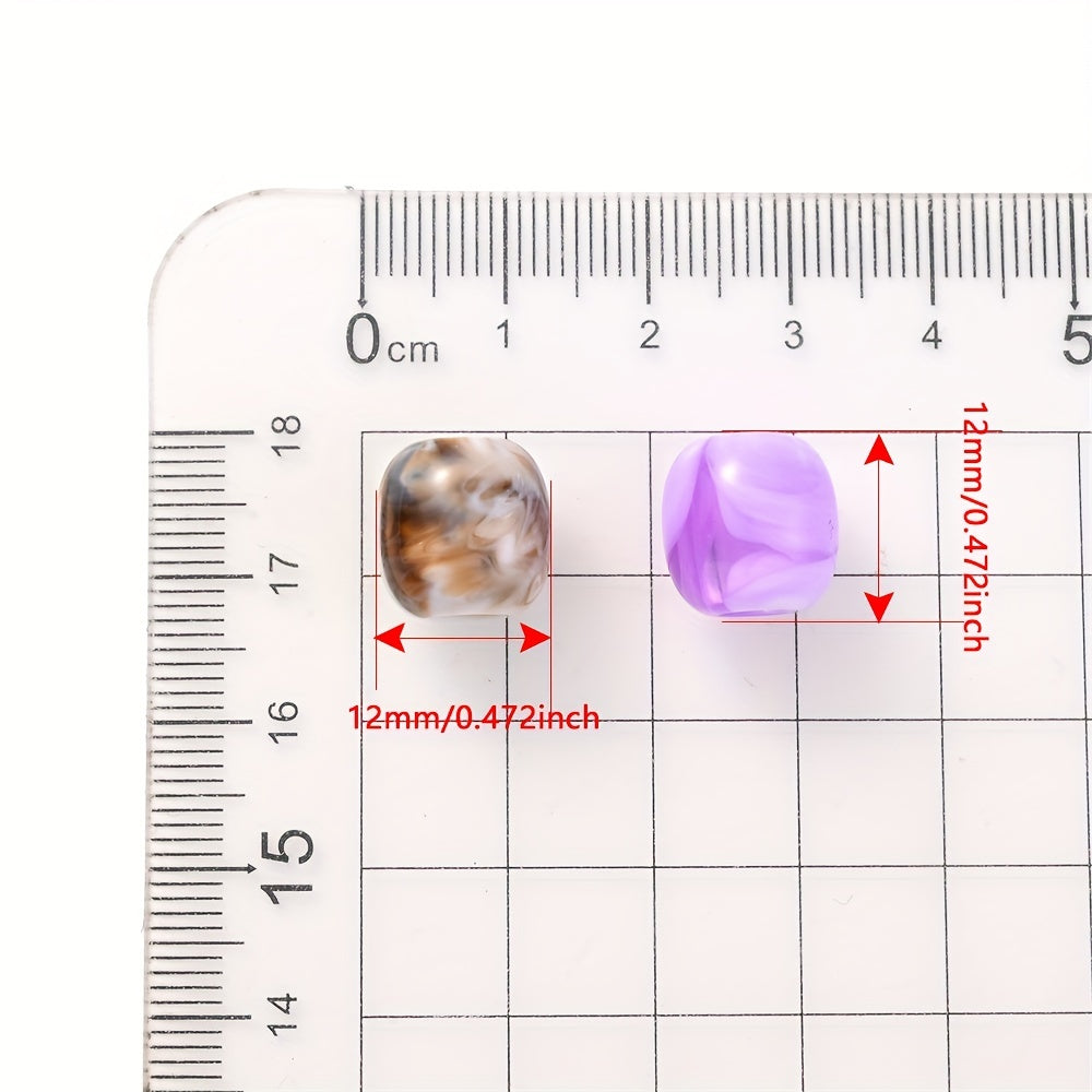 Barrel Acrylic Large Hole Beads