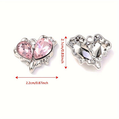Heart Rhinestone Pendant Set