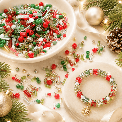 Christmas Glass Seed Beads
