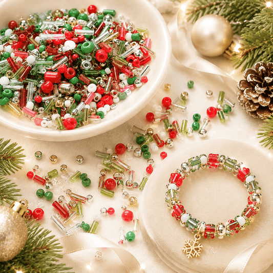 Christmas Glass Seed Beads