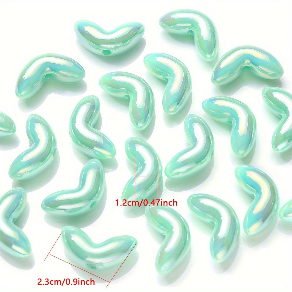 20PCS Pink Tulip Acrylic Bead Set