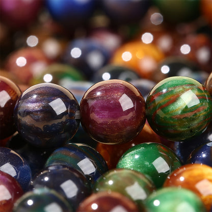 Starry Sky Round Resin Beads