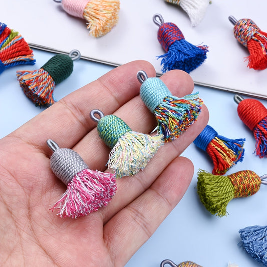 Colorful Bag Head Tassel Charms