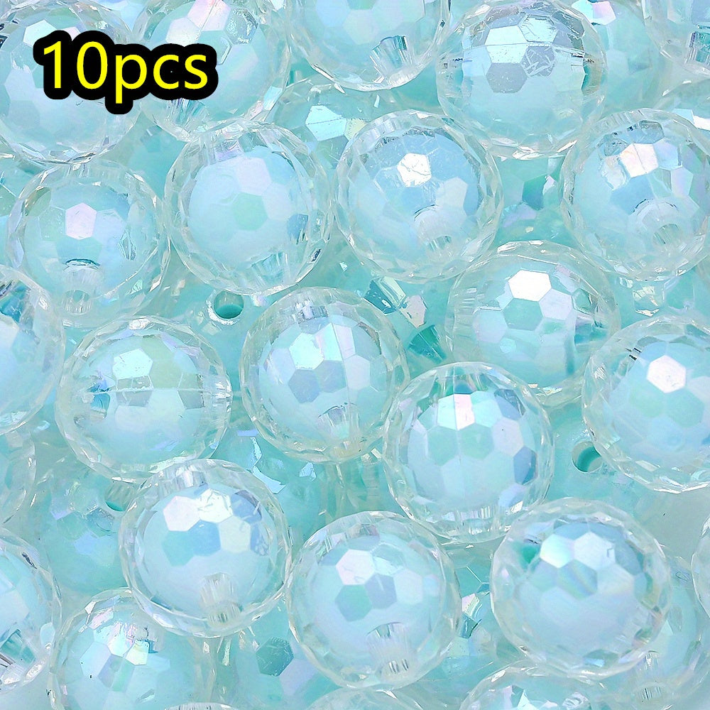 10pcs 16mm Y2K Disco Ball Acrylic Beads