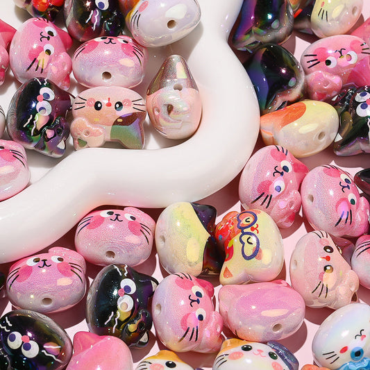 Acrylic Kitten Head Pendants