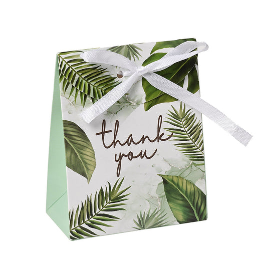 Green Leaf Thank You Gift Packaging Bags