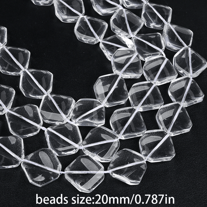 Transparent Faceted Crystal Beads