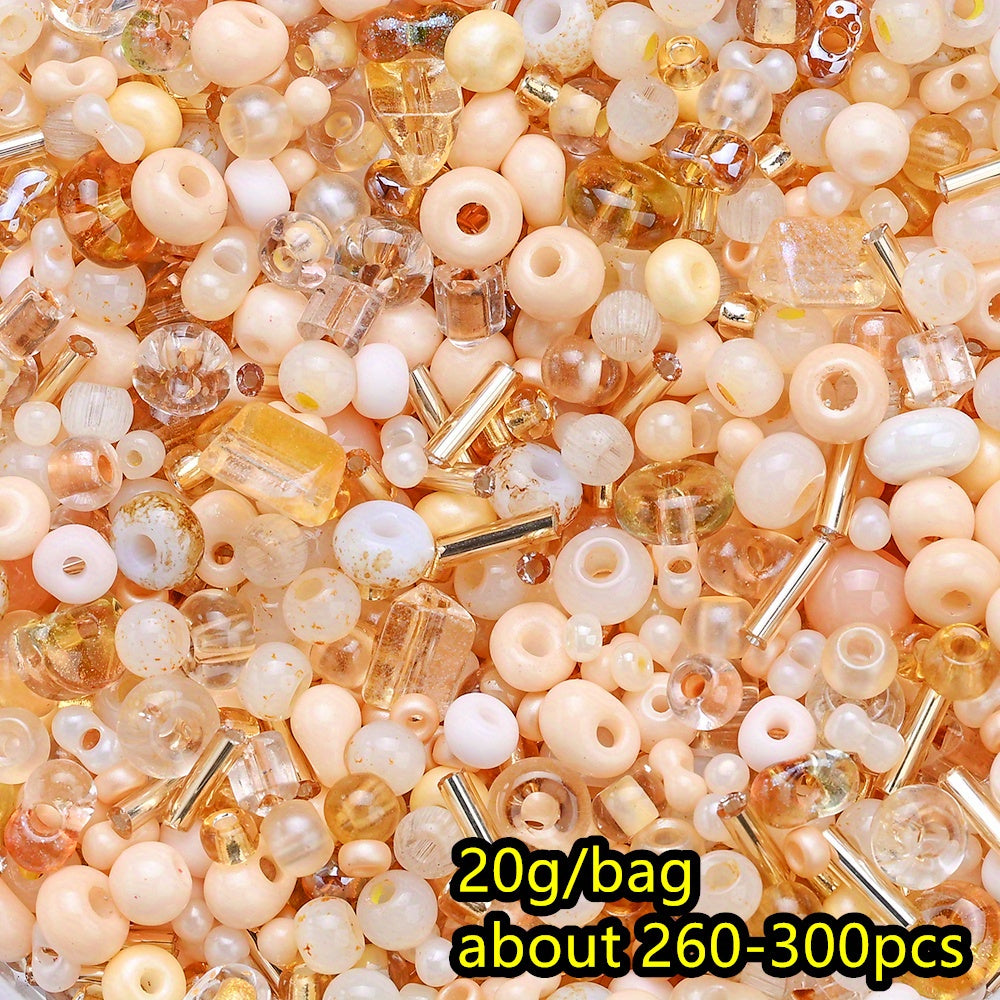 20g/bag Christmas Irregular Glass Seed Beads