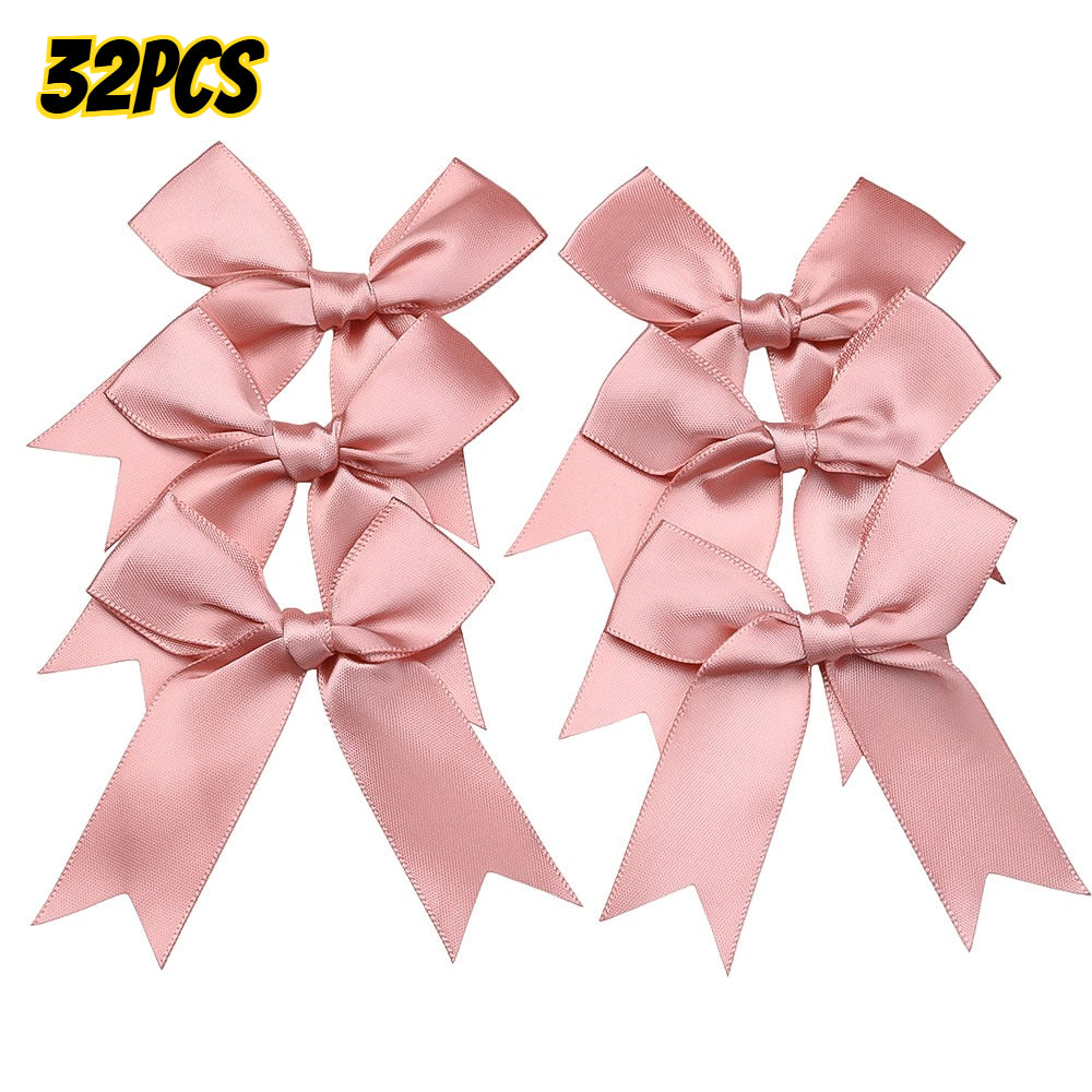 32-Piece Random Satin Ribbon Bow Set