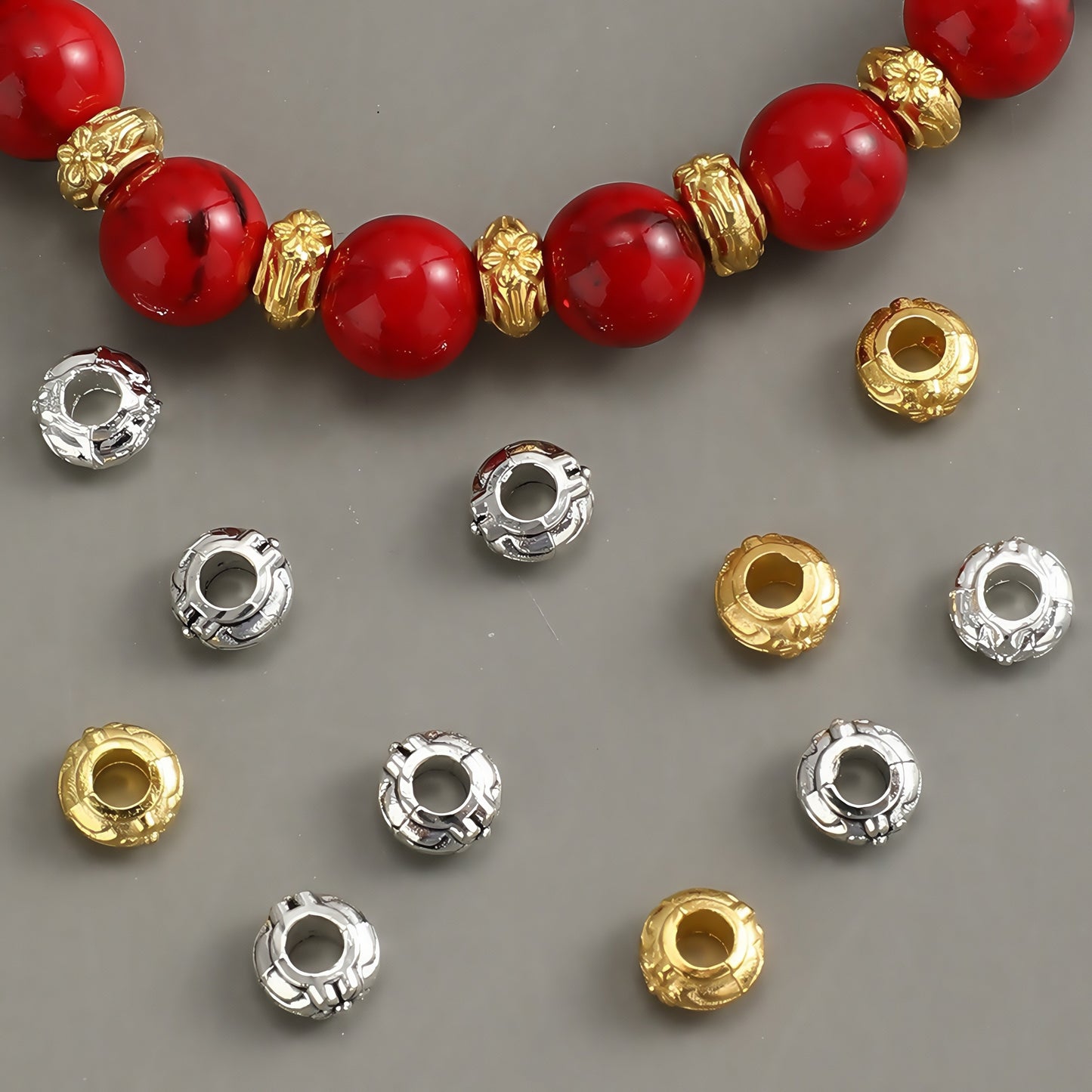 Flower Alloy Beads