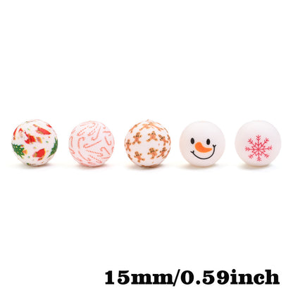 Christmas Silicone Beads