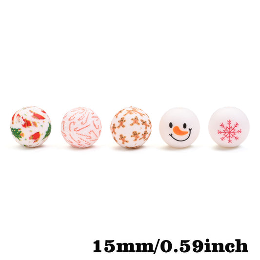 Christmas Silicone Beads