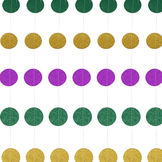 Three Color Paper Disc Decorations