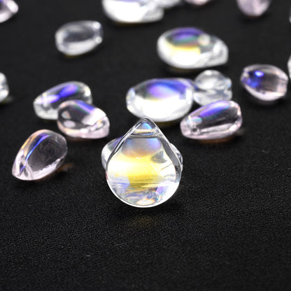 10pcs 6-12mm Translucent Teardrop Glass Beads