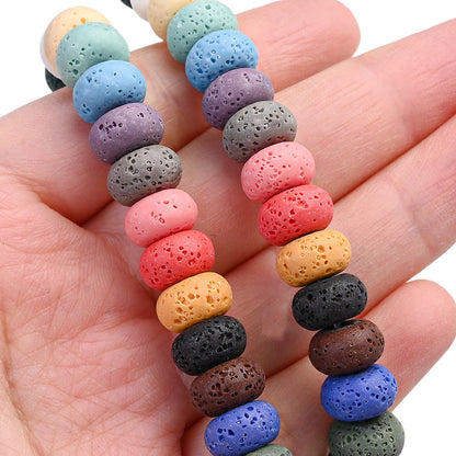Colored Abacus Stone Beads