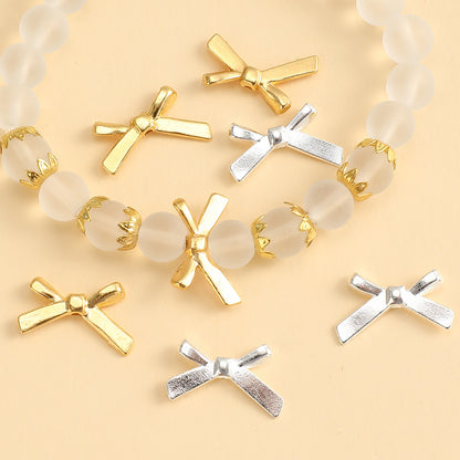 20pcs 12x20mm Tiny Bowknot Pendant Beads
