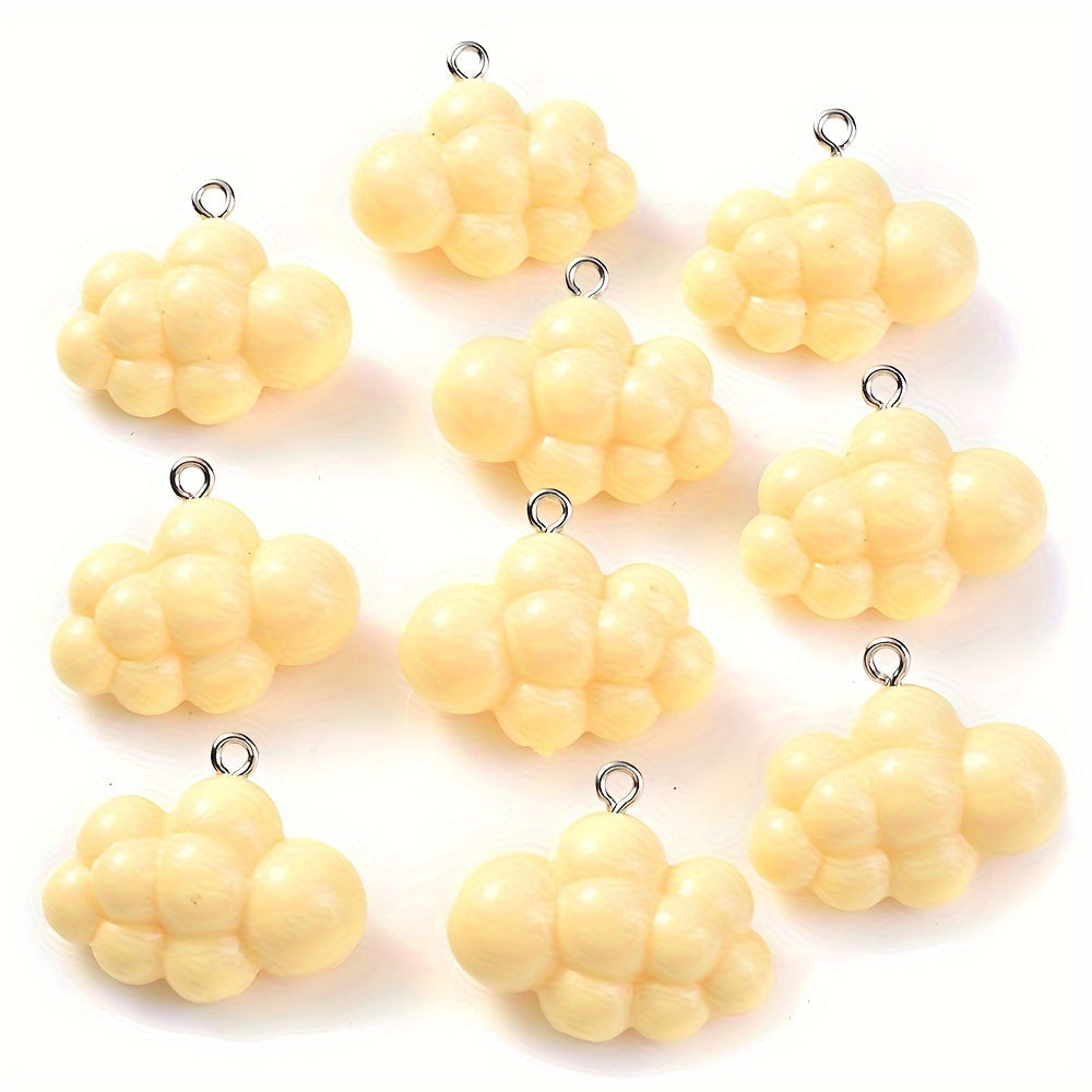 Solid Color Cloud Resin Charms