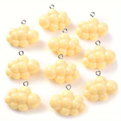 Solid Color Cloud Resin Charms