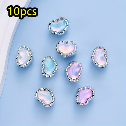 10pcs/set Mermaid Color CCB Beads