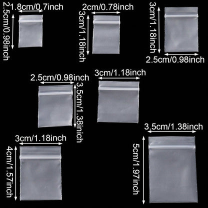 Mini Clear OPP Jewelry Storage Bags