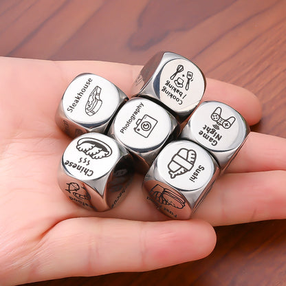 Stainless Steel Decision Dice Set