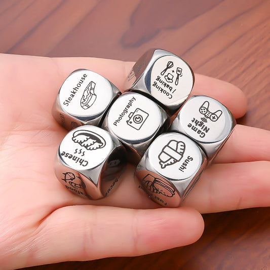 Stainless Steel Decision Dice Set