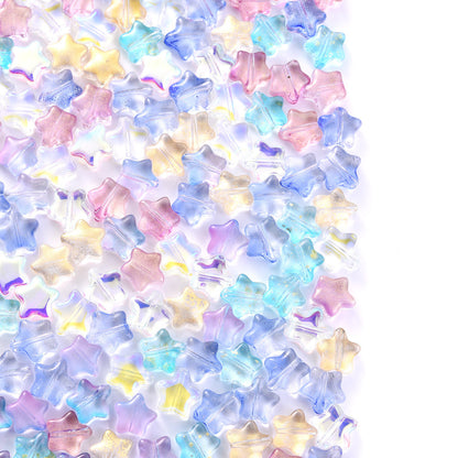 Multicolor Star Spacer Beads