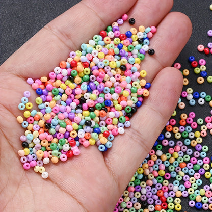 500pcs/set 3mm Colorful Charm Glass Seed Beads