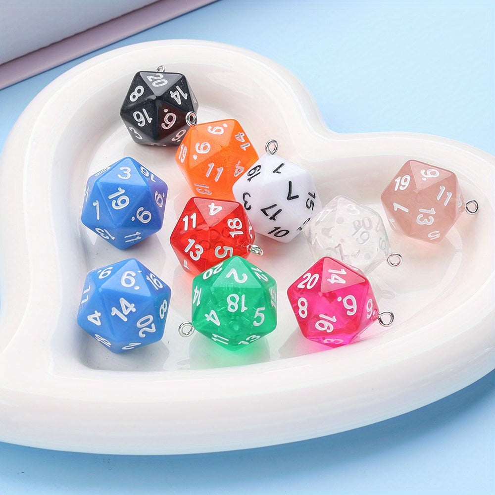 Acrylic Dice Pendants