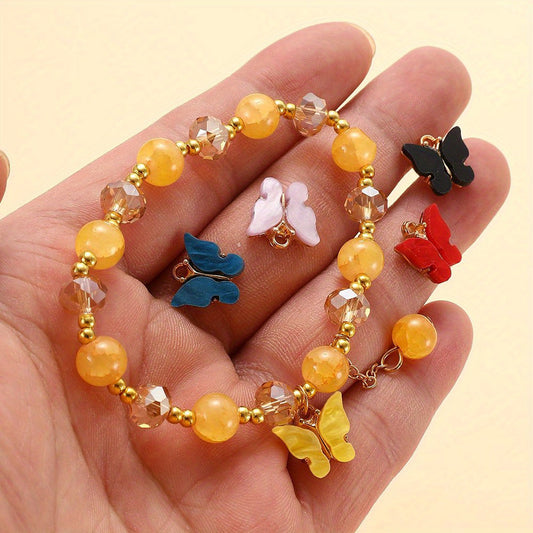 Multicolor Butterfly Alloy Pendants