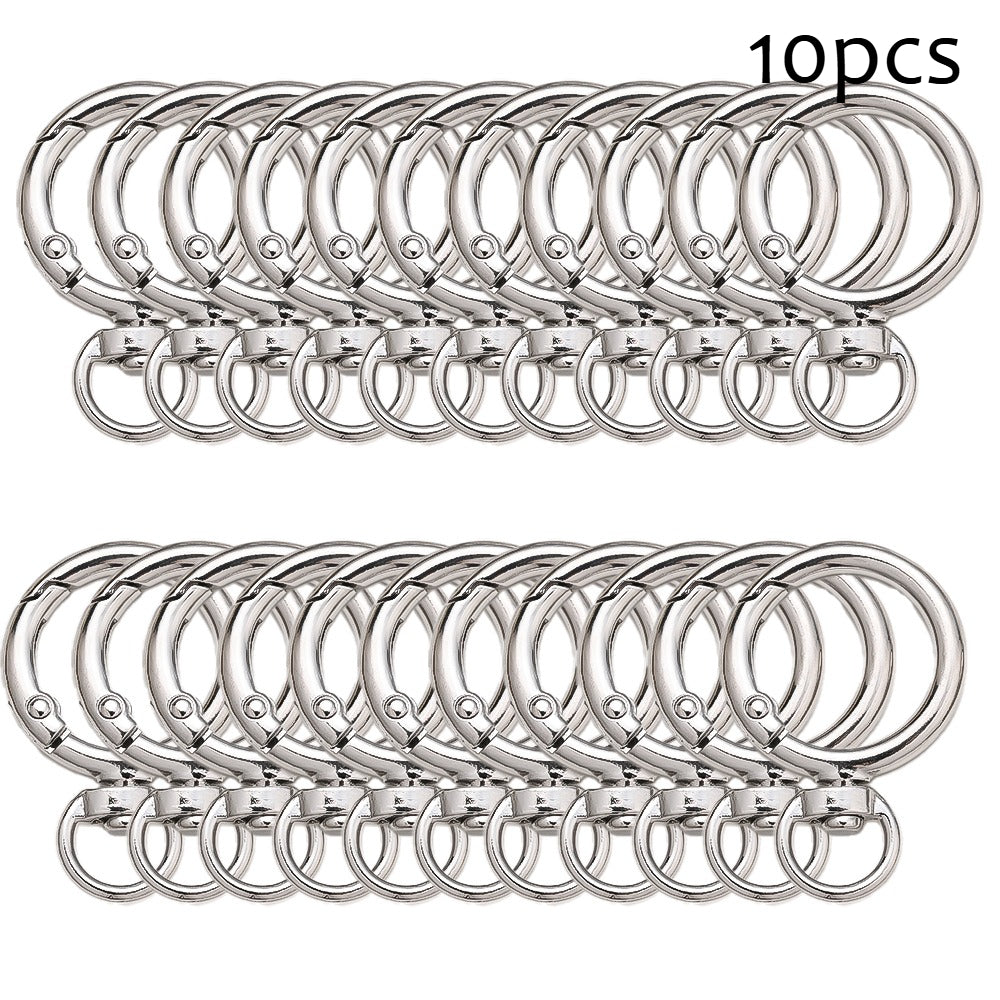 Round Circle Buckle Keychain Hooks
