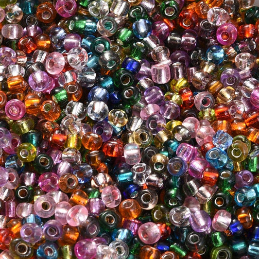 Silvery Core Glass Beads