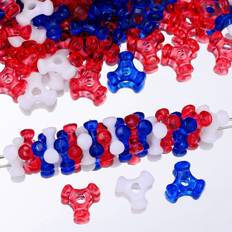 Independence Day Acrylic Beads