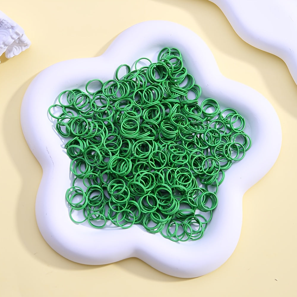 100-Piece 8 mm Alloy Double Open Jump Rings
