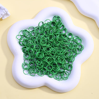 100-Piece 8 mm Alloy Double Open Jump Rings