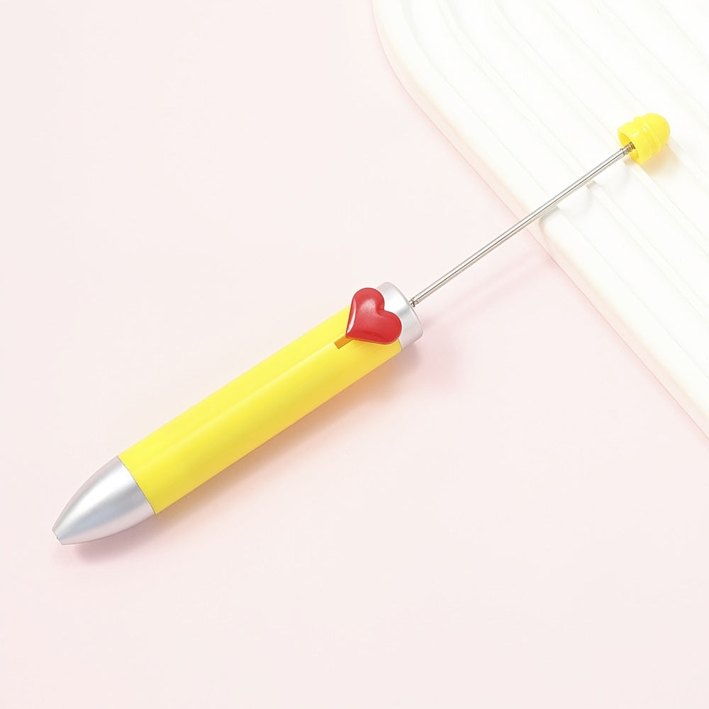 155x14 mm Creative Plastic Beaded Ballpoint Pen
