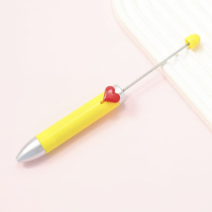 155x14 mm Creative Plastic Beaded Ballpoint Pen